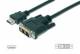 DIGITUS HDMI Adapter Typ A-DVI/18+1 St/St 10m Full HD schwarz