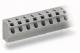 WAGO 254-554 1-Leiter-Klemmenleiste für Leiterplatten 0,5-2,5 qmm grau