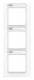 JUNG AC583BFNAWW frame 3x NA Serie A, Creation Alpine white