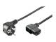 Goobay 50080 Netzkabel 2 m, Schwarz - Schukostecker (Typ F, CEE 7/7) > Gerätebuchse C13 (Kaltgeräteanschluss)