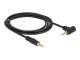DELOCK Klinkekabel 3,5mm -> 3,5mm 90° St/St 2.00m schwarz