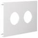 Hager L93017035 Blende 2-fach d=45mm PVC BR OT 120 lichtgrau
