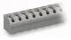 WAGO 250-610 1-Leiter-Klemmenleiste für Leiterplatten 0,5-1,5(0,5) qmm grau