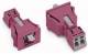WAGO 890-792 Stecker Snap-In-Ausführung 2-polig 0,25 - 1,5 qmm pink