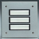 Grothe ETA 806 EV1 Etagenplatte UP Alu silber 6Flächentaster/1reihig beleuchtet 55806