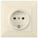 Siemens 5UB1581 Schuko-Steckdose 10/16A 250VAC DELTAline elektroweiss 80x80mm