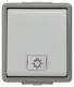 Siemens 5TD4705 Taster mit Symbol Licht Delta Fläche AP IP44 mit Fenster