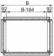 Schneider Electric NSYEC105 Schneider SF cable entry plate one-piece clip fastening. 1000x500mm