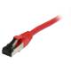 Patch cable RJ45, CAT8.1 2000Mhz, 0.5m, red, S-STP(S/FTP), TPE(Ultra SuperFlex), AWG26, Synergy 21