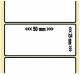 OEM-Factory Labels - PE 50 x 25mm, permanent, K40, WHITE