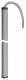 Hager DAF802000ELN to ceiling column DA200 anodized, with hose 2000 mm