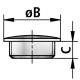 FLEXA 10550001040 STM-M M40 Blindstopfen Messing vernickelt 