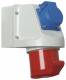 Walther-Werke 114SL Walther Mini-Kombi Wanddose 16A 5P 400V 6h IP44 mit Schuko-Dose 16A 230V