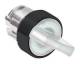 Schneider Electric ZB4BK12137 Schneider Leuchtwahlschalter LED ws 2St. 90° Knebel kurz Ring sw