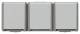 Siemens 5UB4732 SIEM DELTA fläche IP44 Schuko-St Kombination 3-fach waagerecht 75x201x54mm