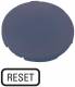 Moeller 218204 EATON M22-XD-B-GB14 key plate flat blue labeled RESET 