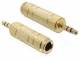 DELOCK Klinke Adapter 3,5mm -> 6,3mm St/Bu gold