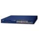 PLANET 16-Port 10/100TX 802.3at PoE + 2-Port Gigabit TP/SFP
