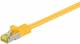 Goobay 91656 RJ45 patch cable S/FTP (PiMF), with CAT 7 raw cable, yellow - LSZH halogen-free, copper, RJ45 (CAT 6A) plug