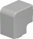 OBO Bettermann 6158668 OBO WDK HF40040GR flat angle hood 40x40mm PVC stone gray RAL7030 