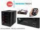CRU DataPort 35450-0536-3000 CRU / Wiebetech - RTX Secure 410-SV - 4-bay JBOD tower - AES256 encryption - 3 keys - 2x SFF-8470 - 8TB - HFS+ - US