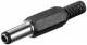 Goobay 11123 DC Stecker mit Knickschutz - Bohrung 2,5 x 5,5 mm