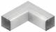 Niedax LUIC40.040R LUIC 40.040 R corner 90 ° with, cover, 40x40 mm RAL 9010, pure white