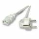 VDE-Kabel EK501.3 Netzkabel 220V Schutzkontakt CEE7(Stecker)->Kaltgeräte IEC-C13(Buchse), 3m,Grau