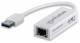 MANHATTAN 506847 USB-A auf Gigabit-Ethernet-Netzwerkadapter USB 3.2 Gen 1 auf 10/100/1000 Mbit/s Gigabit Ethernet, weiß