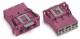 WAGO 770-793 Stecker Snap-In-Ausf 3p 100 % fehlsteckgeschützt 0,5-4qmm pink