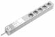 Rittal 7240230 DK Socket strip, CEE 7/3 (type F), 5-way, 250 V, 16 A, LHD: 482,6x44x44 mm, With overvoltage protection