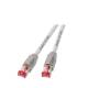 Patchkabel RJ45, CAT6A 900Mhz, 0,25m weiss, S-STP(S/FTP), ND-UC900+TM21