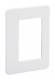 Schneider Electric 5590770 Schneider Wandrahmen INKA R2 für Kanal 217/2 RAL9016 Material: ABS
