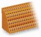 WAGO 738-324 Vierstock-Klemmenleiste für Leiterplatten 0,08-2,5 qmm orange