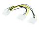 Goobay 93241 Internes PC Stromkabel - 2 x 5,25 Stecker > PCI Express 8 pin