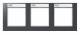 Jung AC5830BFNAANM frame 3-fold lettering horizontally broken. A creation anthr.matt