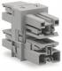 WAGO 770-1704 Verteiler 3-fach 1x Stecker / 3 x Buchse grau