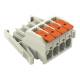 WAGO 831-1104/037-000 1-wire female connector, 100% mis-mating protected, lever
