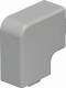 OBO Bettermann 6158625 OBO WDK HF25040GR flat angle hood 25x40mm PVC stone gray RAL7030 