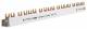 Hager rail 10 mm ² KDN463B phase, 4-pole for 14 MCBs