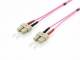 Equip fiber optic patch cable SC->SC 20.00m multimode duplex OM4 vi polybag