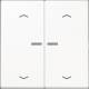 Jung LS102KO5PWW rocker for series button KO arrows