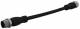 ABB M12-C00612 cable 6 cm, socket connector. straight, 5x0.34 sqmm and shielding