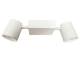 Synergy 21 LED Track Series double track lights 2x25W swiveling warm white