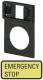 Moeller 063261 EATON Q25TGE-299 Trägerplatte mit Einlegeschild EMERGENCY STOP 