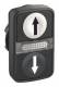 Schneider Electric ZB5AW7A1724 Schneider Doppeldrucktaster mit LM Pfeil hoch ws flach/Pfeil runter sw