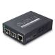 PLANET 10/100/1000Base-T to Dual 1000Base-X SFP (1 TP, 2