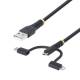 Startech.com RLTCUB1MBK 1M USB MULTI CHARGING CABLE