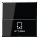 Jung A590CARDSW Hotelcard-Schalter ohne Tastereinsatz Serie A schwarz