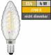LED filament candle lamp twisted McShine ''Filed'', E14, 4W, 470 lm, warm white, clear